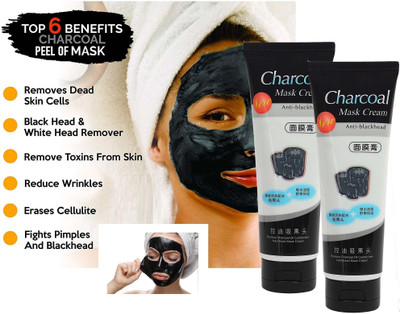 tanvi27 NEW Anti Blackhead Remover Active Charcoal Peel Off Face Mask Cream Face Wash(260 ml)