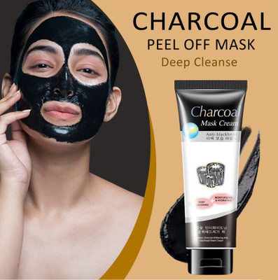 BLUEMERMAID Charcoal Peel Off Mask – Deep Cleansing & Purifying Face Mask(130 g)