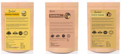 BIndian BananaPowder Sandalwood Powder Potato Powder 50 gm Each(150 g)