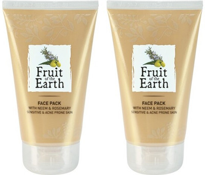 SHYAMA Fruit of The Earth Face Pack with Neem and Rosemary Sensitive Pack of 2x150ml(300 ml)