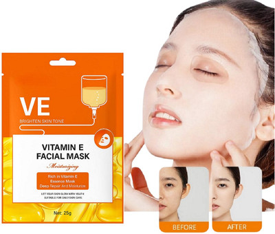 nuvya VE Moisturizing Sheet Mask with Vitamin E for Skin Brightening(25 ml)