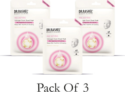 DR.RASHEL AGE DEFYING SHEET MASK WITH SERUM THAT HYDRATES THE SKIN (PACK OF 3)(60 g)
