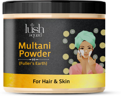 lushsquad Pure Organic Natural Multani Mitti Fuller's Earth Clay Powder for Face & Hair(400 g)