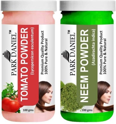 PARK DANIEL Natural Tomato Powder & Neem Powder Combo Pack of 2 Jars of 100 gms(200 gms)(200 g)
