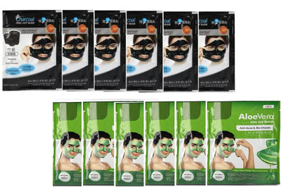 REIMICHI Natural Aloe Vera with Charcoal peel peel off mask With(324 ml)