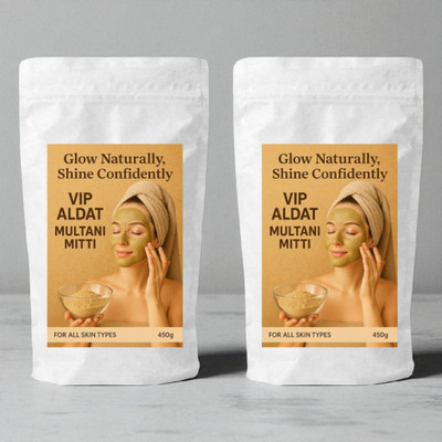 VIP ALDAT Skin Revitalizing Multani Mitti Powder for Clear, Soft and Fresh-Looking Skin(400 g)