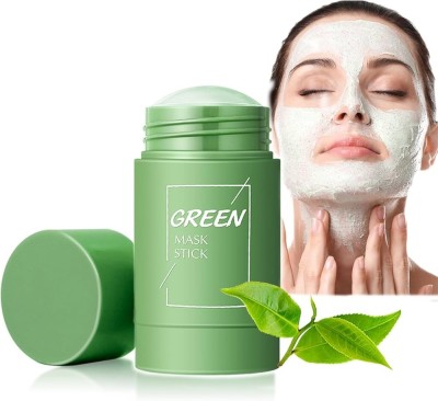 YAWI Green Mask Stick for Face Moisturizes Oil Control, Deep Clean Pore Skin(40 g)