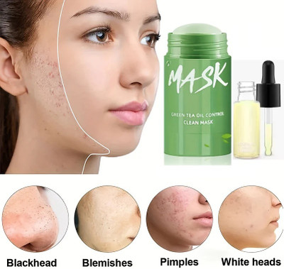 HUZURLU Radiant Complexion face mask and serum combo(55 ml)