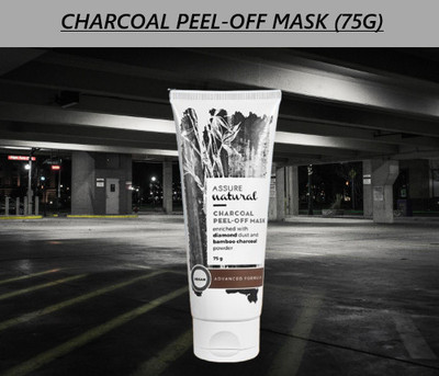 ASSURE CHARCOAL PEEL-OFF MASK enriched with diamond dust and bamboo charcoal powder___(75 g)