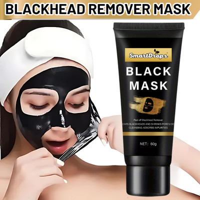smartdrops Charcoal Mask Peel Off - Skin Smoothing & Oil Control|Deep Cleansing | Face Mask(60 g)