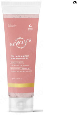 NewClick Wrapping Collagen Mask – Peel Off Night Facial for Moisture & Elasticity(75 ml)