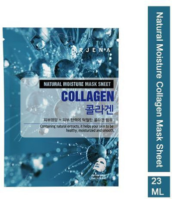 ORJENA Natural Moisture Collagen Mask Sheet | Korean Skincare Pack of 2(25 ml)