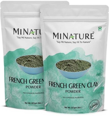 mi nature French green clay powder - pack of 2(454 g)