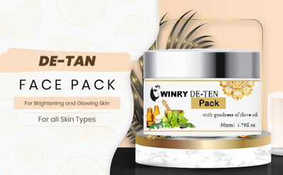 winry All Skin Types D-TAN Pack for Instant Tan Removal(50 g)