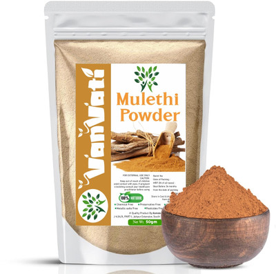 Vanvati Pure Mulethi Powder Natural Herbal Remedy for Health and Beauty(50 g)