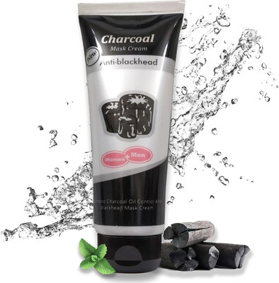 Luster Shine Best Activated Charcoal Peel Off Face Mask for Acne and Wrinkles (130 g)(130 ml)