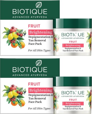 BIOTIQUE Fruit Brightening Depigmentation & Tan Removal Face pack(150 g)