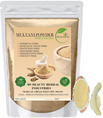 Beautoherb pure Natural Multani mitti Powder for face pack new face(100 g)