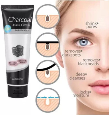 Luster Shine Charcoal Peel Off Mask for Blackheads & Bright Skin(130 ml)