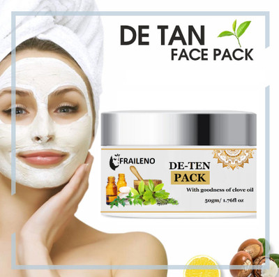 FRAILENO De Tan face pack suitable for all skin type 50g(50 ml)
