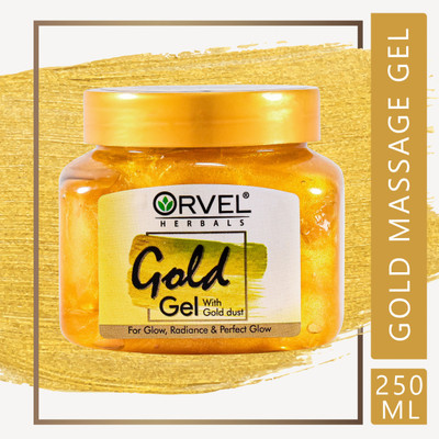 orvel GOLD GEL FOR BRIGHT, SMOOTH & GLOWING SKIN | REDUCES DARK SPOTS | NON- GREASY(250 ml)