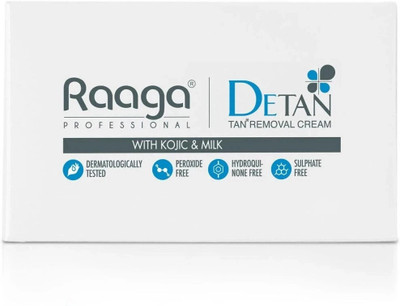 RAAGA PROFESSIONAL De-Tan Cream with and Milk (12g x 6 sachets)(72 g)