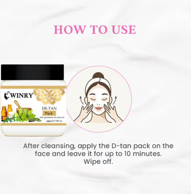 winry pigmentation | Makes skin Glowing DE-Tan Face Pack(100 g)