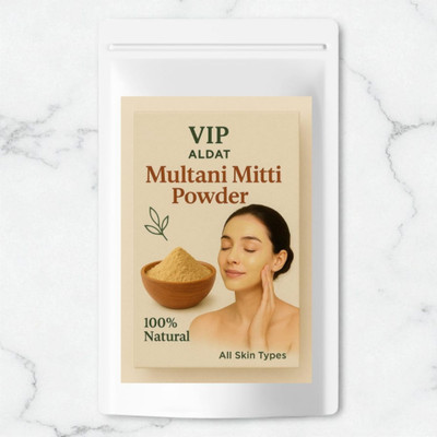 VIP ALDAT Multani Mitti Natural Glow Booster with Herbal Brightness Formula(400 g)