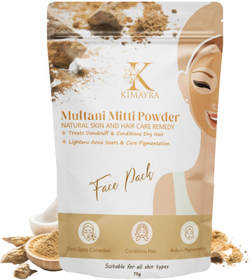 KIMAYRA Pure & Natural Multani Mitti Powder| Bentonite Clay | Great For Hair, Face, Skin(75 g)