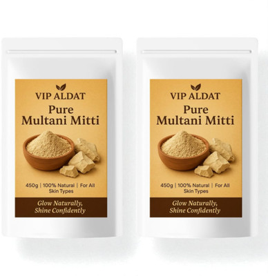 VIP ALDAT Multani Mitti Herbal True Glow Clear Radiance Pack (450g × 2 = 900g)(900 g)