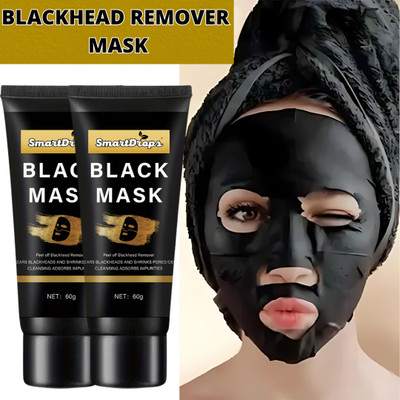 smartdrops Charcoal Mask Cream Deep Cleansing & Instant Glow | Siubable for All Skin Types(120 g)
