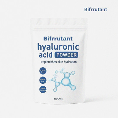 BIFRRUTANT Hyaluronic Acid Powder For Face Natural Glow Hydration Mask(50 g)