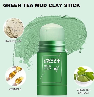 Luipui latest best cleansing green tea mud face mask stick(40 g)