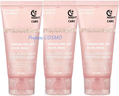 Prefetto COSMO Collagen Peel Off Mask Set of 3 for Skin Smoothing(300 ml)