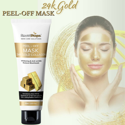 smartdrops Gold Peel Off Mask Enriched with Glycerine, For Golden Glow & Radiance(60 ml)