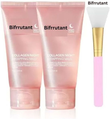 BIFRRUTANT Collagen Night Wrapping Mask for Skin Clarifying and Smoothing(150 ml)