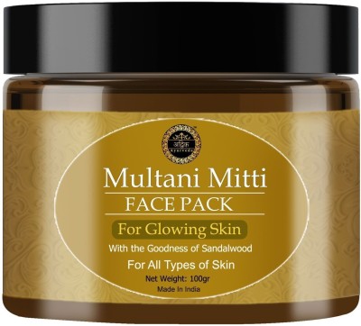 Advik Ayurveda Multani Mitti Face Pack for Glowing Skin, Brightening and Dark Spots(100 g)