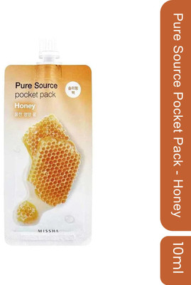 Missha Pure Source Pocket Pack Face Mask (Honey) 5 Pcs(50 g)