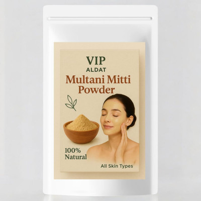 VIP ALDAT Multani Mitti Herbal Ubtan Face Glow Mask With Skin Purity And Earth Magic(400 g)