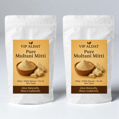 VIP ALDAT Herbal Multani Mitti Radiance Face Pack (450g × 2 = 900g)(900 g)