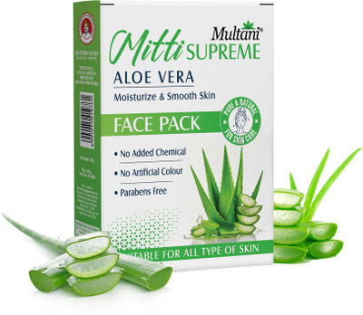 Multani Mitti 100% Pure Aloe Vera Face Powder | Moisurized And Smooth Skin -(100 g)