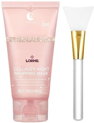 LORSHEL Collagen Overnight Wrapping Peel Off Facial Mask forr Skin Regeneration Trending(75 ml)