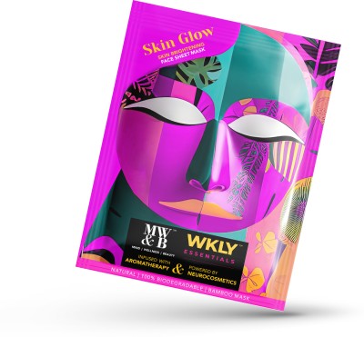 MW&B Face Glow Facial Sheet Mask for Skin Glowing Brightening Men and Women(25 ml)