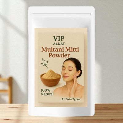 VIP ALDAT Skin Therapy Multani Mitti with Neem and Rosewater for Herbal Deep Pore Cleanse(450 g)