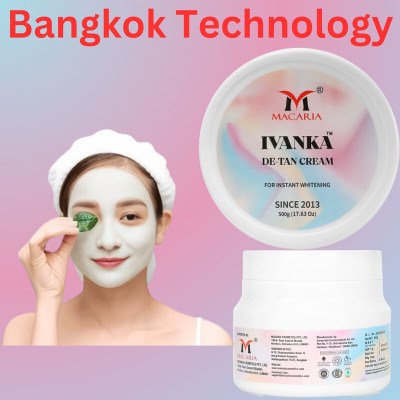 MACARIA YUII Rapid Glow De-Tan Sparkle Face Pack Mask 3 in 1 For women(500 g)