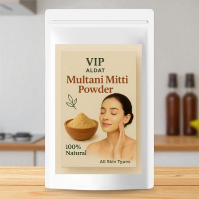 VIP ALDAT Herbal Care Multani Mitti – Pure Clay Powder for Glowing Skin(400 g)