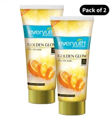 Everyuth Naturals Advanced Golden Glow Peel-Off Mask 25g Pack Of 2(50 ml)