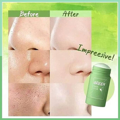 SHAGGY Green Tea Mud Mask Stick For All Skin Tone Face Shaping Mask Face Shaping Mask(100 g)