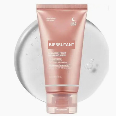 BIFRRUTANT Collagen Night Wrapping Mask for Overnight Radiance Glow(75 ml)
