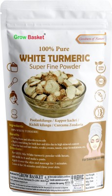 Grow Basket Poolan Kilangu, White Turmeric, Kichili kilanku, Kapurkachari, Katcholam, Powder(100.1 g)